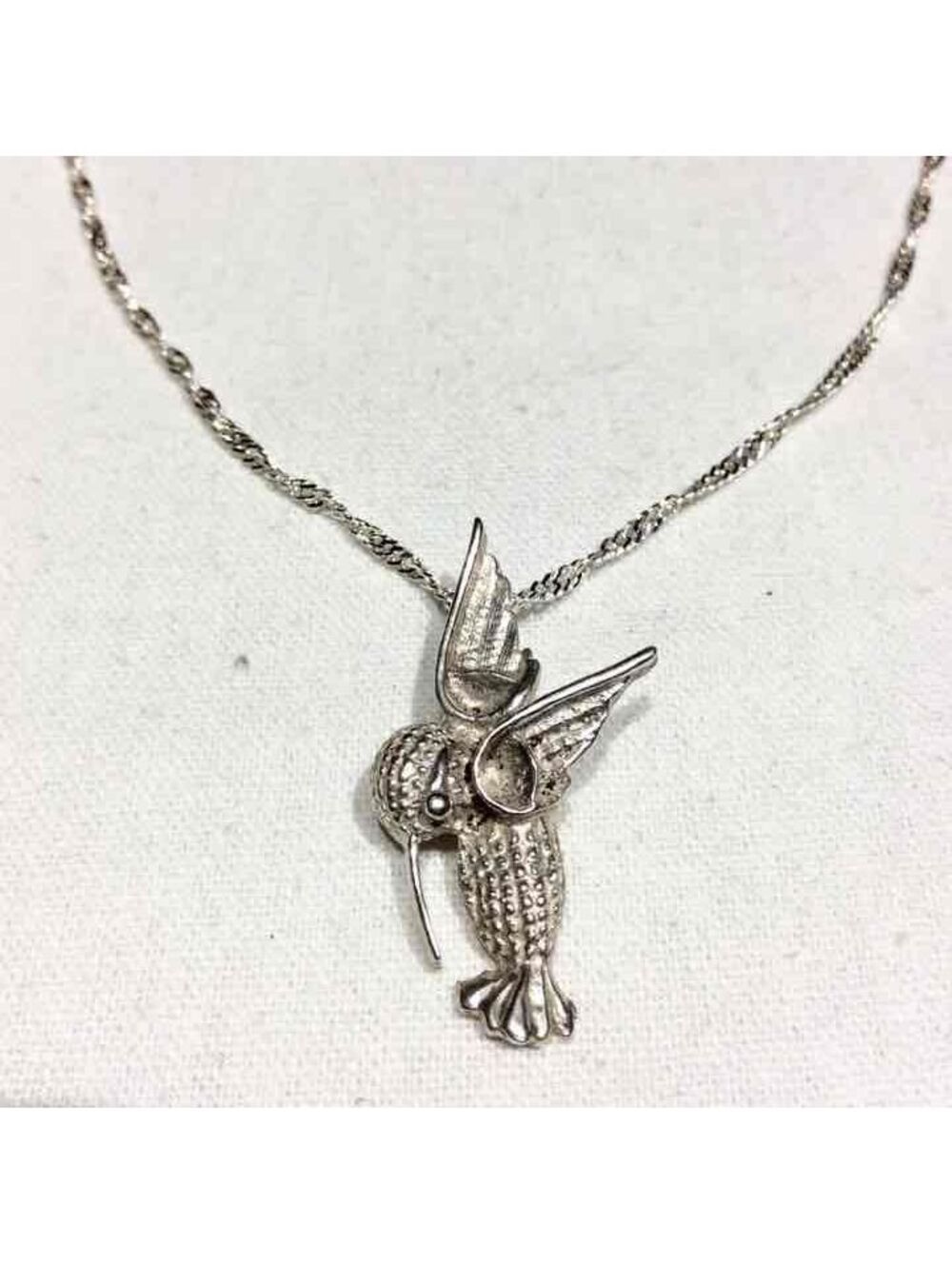 HUMMINGBIRD PENDANT NECKLACE STERLING